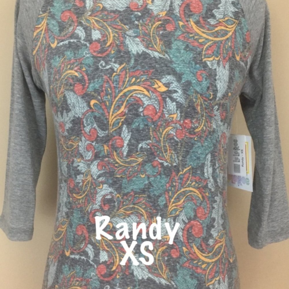 LuLaRoe Randy Baseball T new with tags